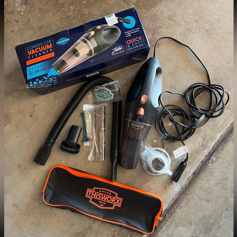 Black Corded Car Vacuum Cleaner